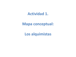 Actividad 1. Mapa conceptual: Los alquimistas