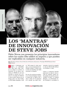 Los mantras de Steve Jobs. Cutura Corporativa
