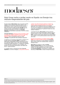 Sixty Group vuelve a probar suerte en España con Energie tras