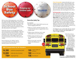 School Bus Safety Tips - Hillsboro School District
