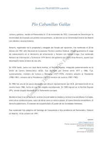 Cabanillas Gallas, Pío - Fundación Transición Española