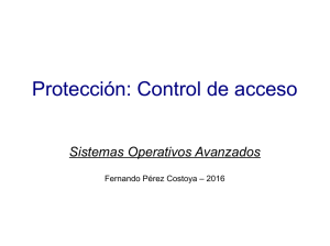 Protección: Control de acceso