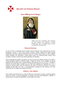 Santa Hildegarda de Bingen - Sociedade das Ciências Antigas