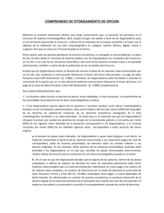 Compromiso Otorgamiento Opción (Conc. Guión Perú PFG