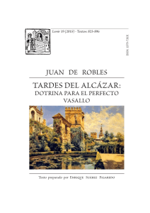 Tardes del Alcázar: Dotrina para el perfecto Vasallo (ed. de Enrique