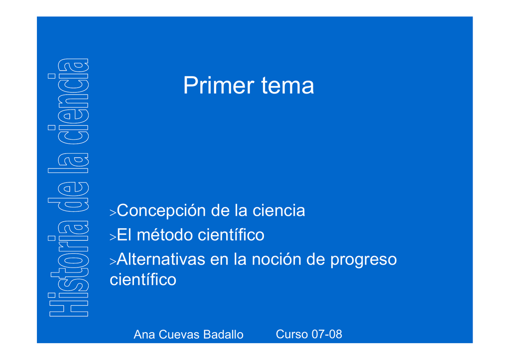 Primer Tema