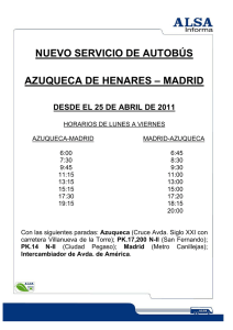 horarios en pdf - Ayuntamiento de Azuqueca de Henares