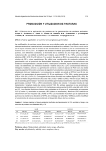 PRODUCCIÓN Y UTILIZACION DE PASTURAS