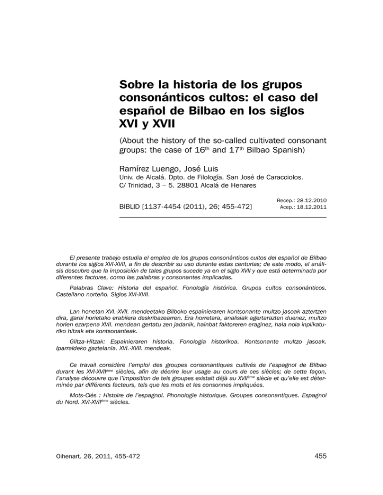 Sobre La Historia De Los Grupos Conson nticos Cultos El Caso Del