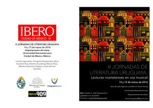 iii jornadas de literatura uruguaya