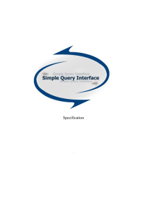Simple Query Interface - Institute for Information Systems and New