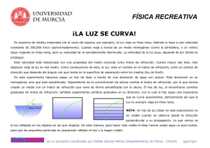 La luz se curva! - Universidad de Murcia