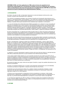 Informe 2/1998 - Junta de Andalucía