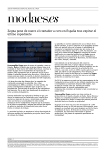 Zegna pone de nuevo el contador a cero en España