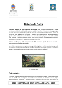 1813 – BICENTENARIO DE LA BATALLA DE SALTA