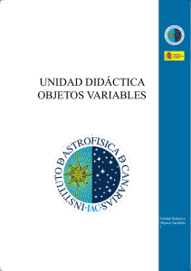 Objetos variables - Instituto de Astrofísica de Canarias