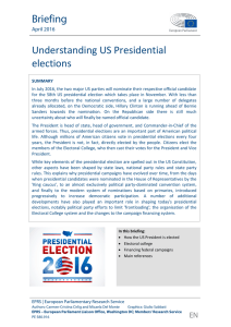 Understanding US Presidential elections