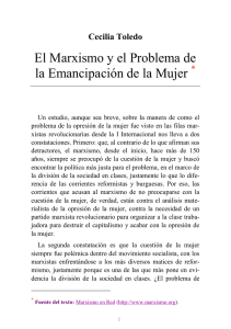 El Marxismo y el Problema de la Emancipación de la Mujer