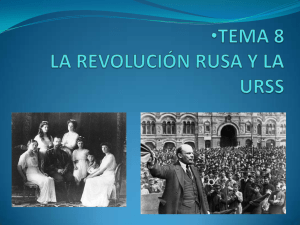 tema 8 la revolución rusa y la urss