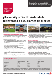 ¡University of South Wales da la bienvenida a estudiantes de México!