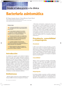 Bacteriuria asintomática - Anales de Pediatría Continuada