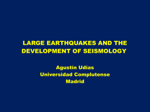 large earthquakes and the development of seismology