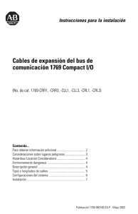 1769-IN014B-ES-P, Cables de expansión del bus de comunicación