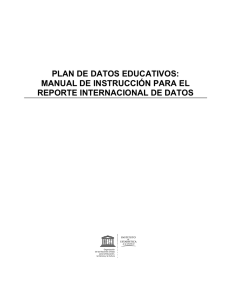 PLAN DE DATOS EDUCATIVOS: MANUAL DE INSTRUCCIÓN