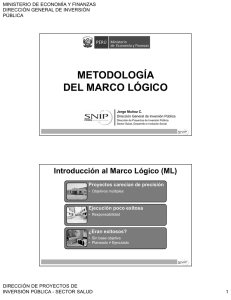 metodología del marco lógico