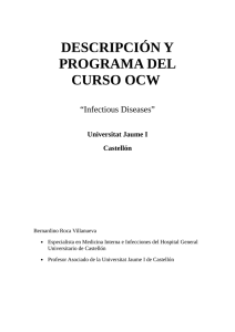 descripción y programa del curso ocw