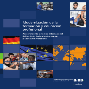 Modernización de la formación y educación profesional