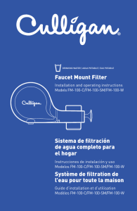 Faucet Mount Filter Sistema de filtración de agua