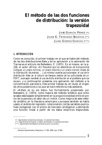 El método de las dos funciones de distribución: la versión trapezoidal