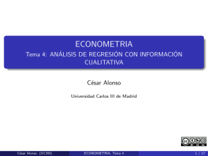 Tema 4: Análisis de Regresión con Información - OCW