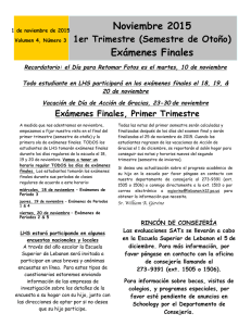 Noviembre 2015 Exámenes Finales