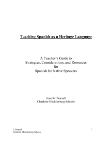 Strategies for a successful Spanish for Native Speakers program