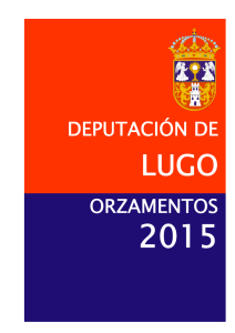 Orzamentos 2015 - Deputación de Lugo