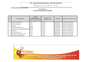 Direccion: Administracion y Finanzas VALOR DOCUMENTAL ALTO