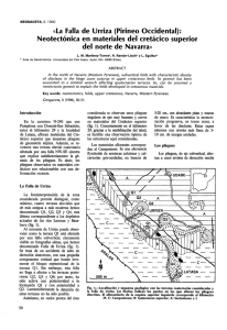 «La Falla de Urriza (Pirineo Occidental): Neotectónica en materiales
