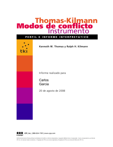 Thomas-Kilmann Modos de conflicto Instrumento