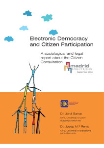 Electronic Democracy and Citizen Participation