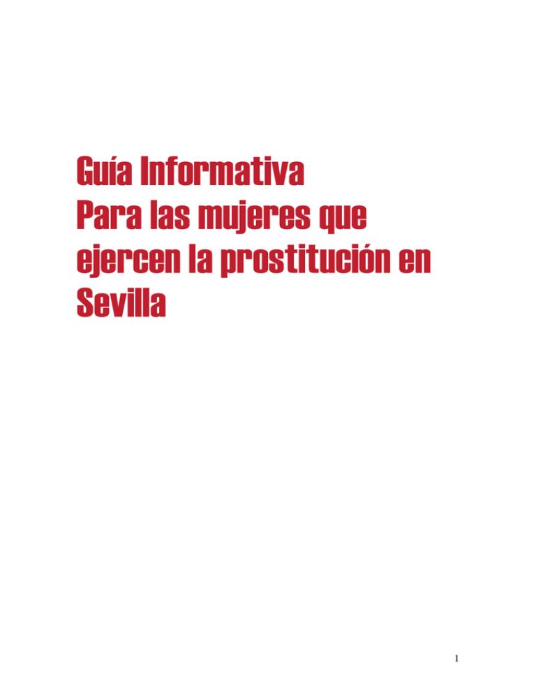 Guía Informativa Sobre Prostitución