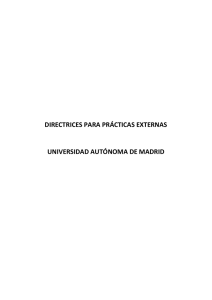 directrices para prácticas externas universidad autónoma de madrid