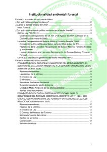 Institucionalidad ambiental/ forestal