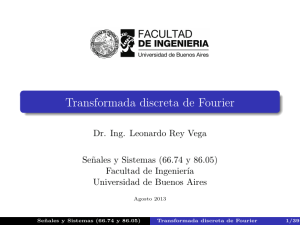 Transformada discreta de Fourier
