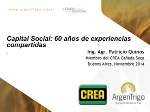 Capital Social: 60 años de experiencias compartidas