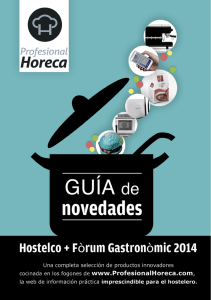 Descárguese aquí en pdf la Guía de novedades Hostelco/Fòrum
