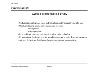 Gestión de procesos en UNIX