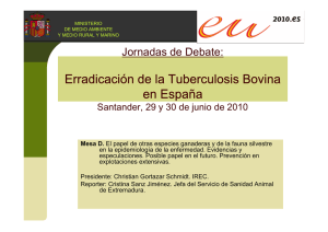 Erradicación de la Tuberculosis Bovina en España