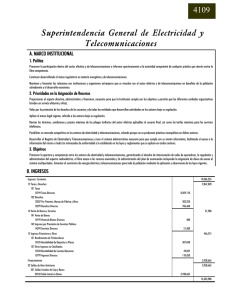 4109 Superintendencia General de Electricidad y